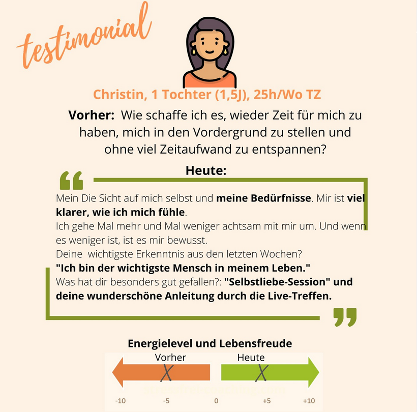 Testimonial Coaching Testimonial Christin