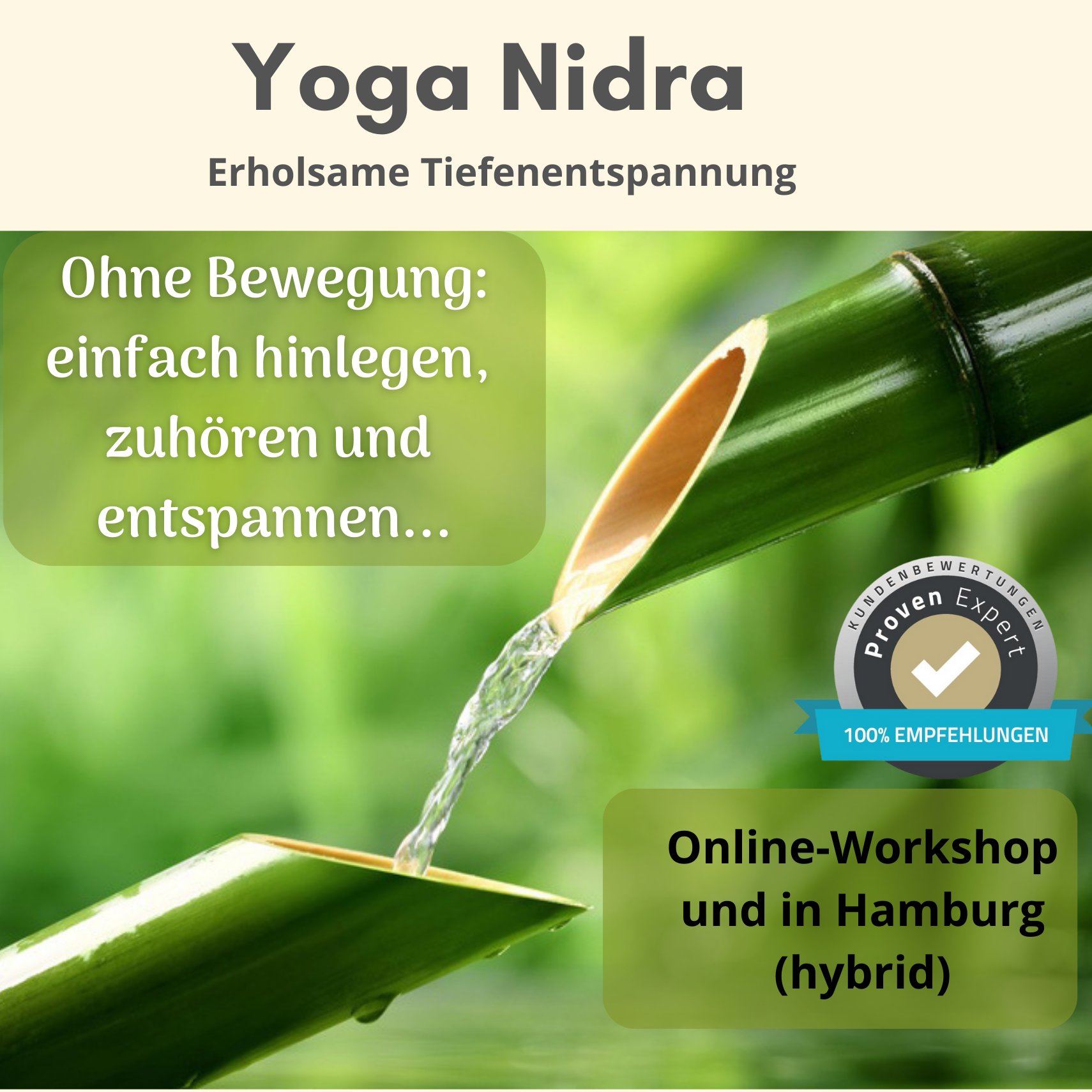 Bild Yoga Nidra Tiefenenstpannung